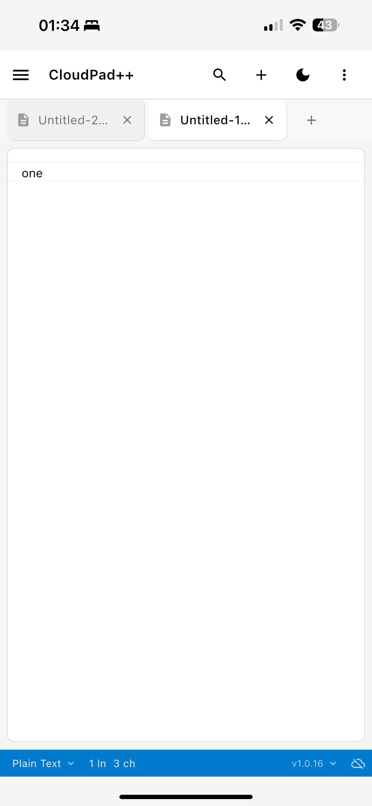 CloudPad++ iOS Editor Languages
